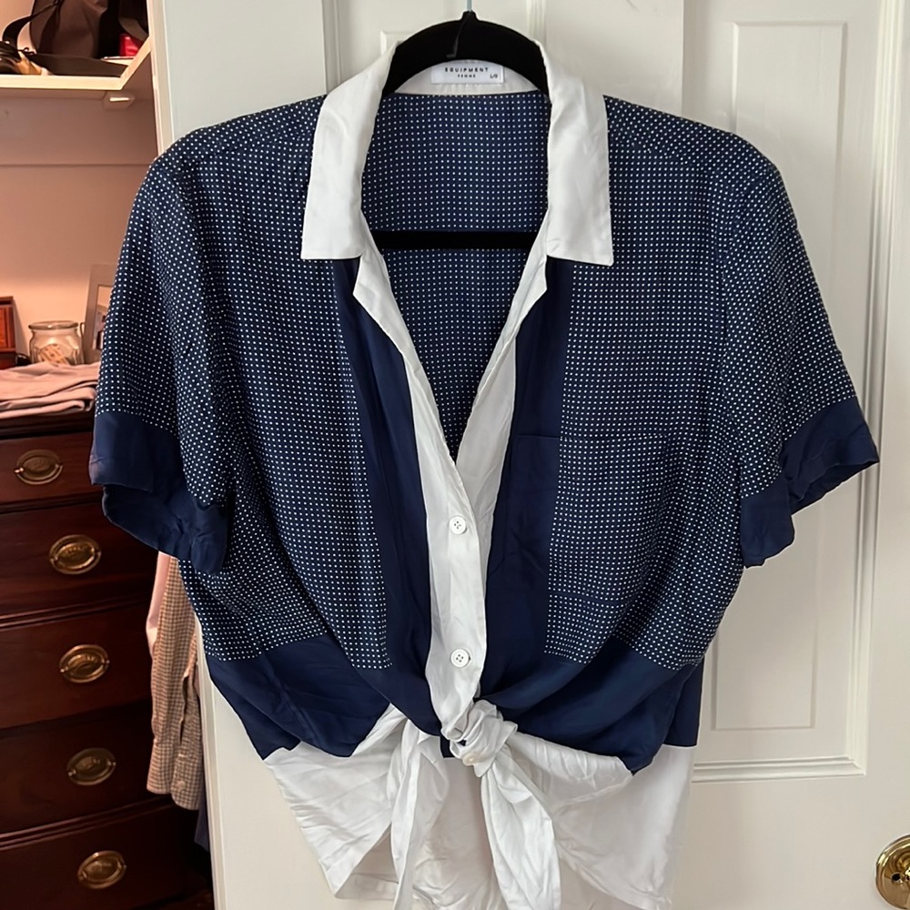 Equipment short sleeve bottom tie